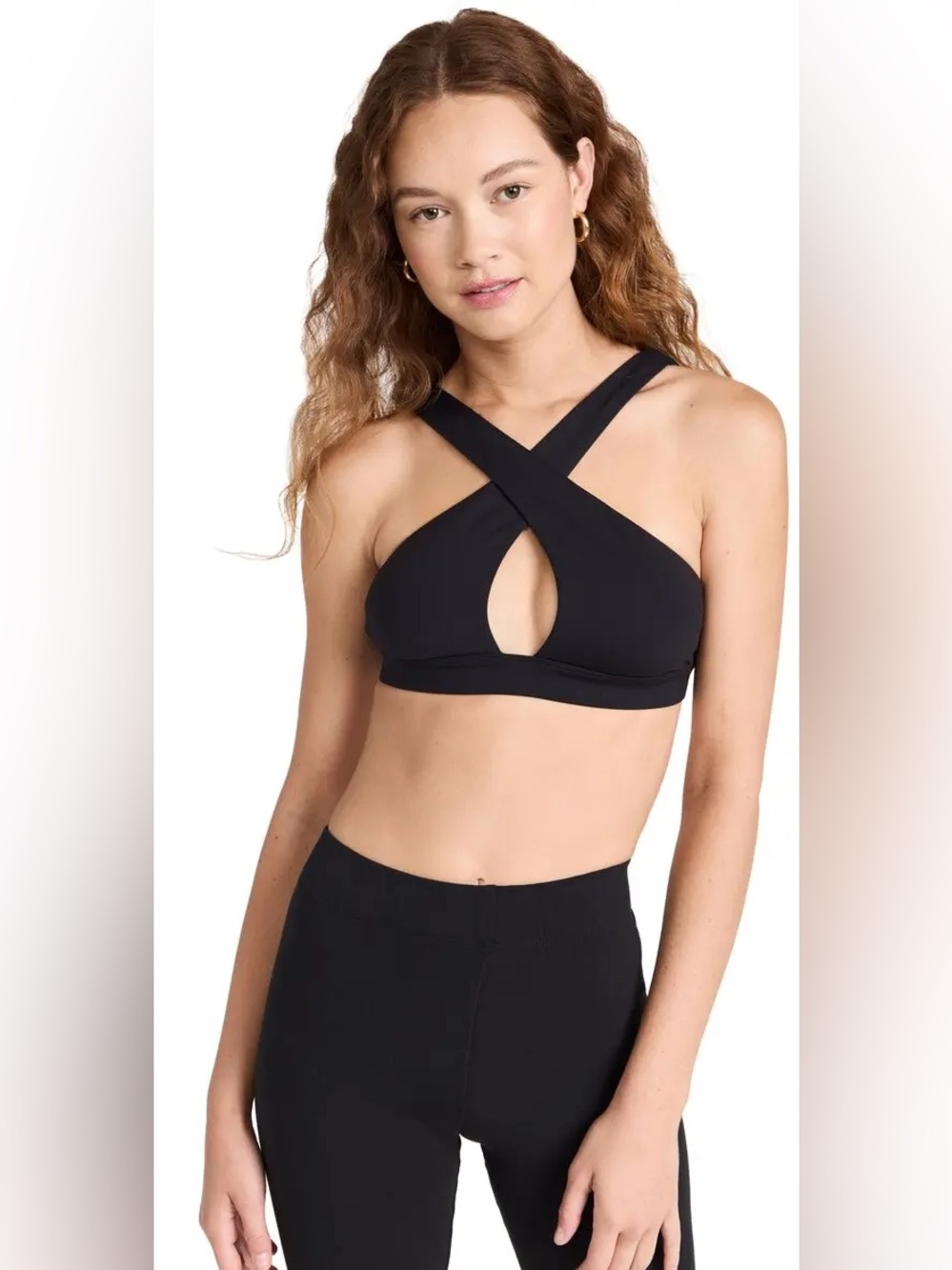 Alo Yoga Destination Rib Bra Black